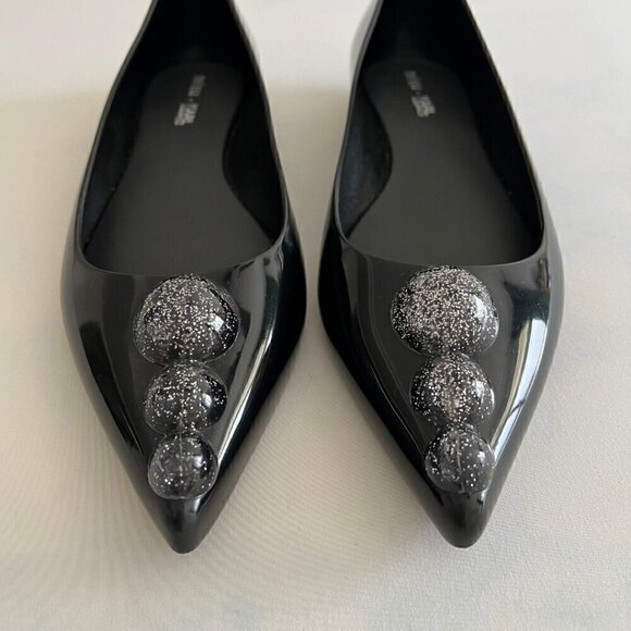 Melissa x Karl Lagerfeld Rubber Pointed Toe Flats - Picture 3 of 8
